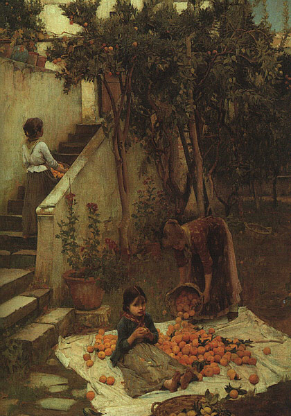 John William Waterhouse The Orange Gatherers